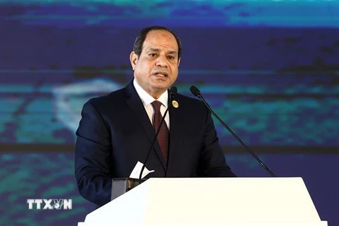Tổng thống Ai Cập Abdel-Fattah al-Sisi. (Nguồn: THX/TTXVN) 