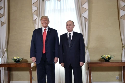 Tổng thống Mỹ Donald Trump và Tổng thống Nga Vladimir Putin. (Nguồn: AFP/Getty Images) 