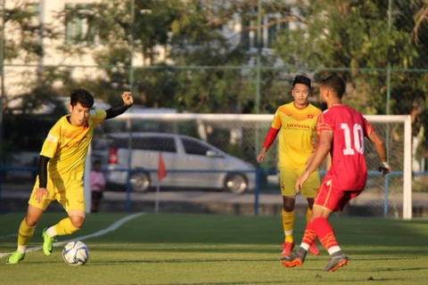 U23 Việt Nam thủng lưới 2 bàn trong hiệp 1. (Nguồn: Báo Thể thao & Văn hóa) 