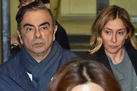 Ông Carlos Ghosn và vợ Carole Ghosn. (Nguồn: AFP) 