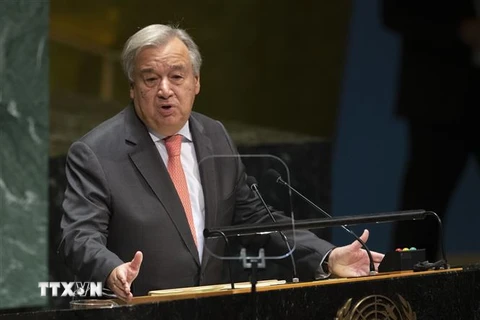 Tổng Thư ký Liên hợp quốc Antonio Guterres. (Nguồn: AFP/TTXVN) 