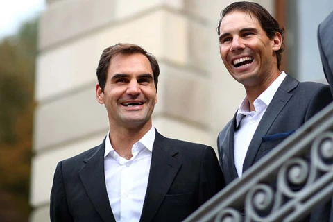 Roger Federer và Rafael Nadal. (Nguồn: Getty Images) 