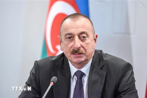 Tổng thống Azerbaijan Ilham Aliyev. (Nguồn: AFP/TTXVN) 