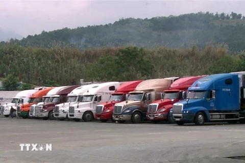 Cửa khẩu đường bộ Quốc tế số II Kim Thành. (Ảnh: Quốc Khánh/TTXVN) 