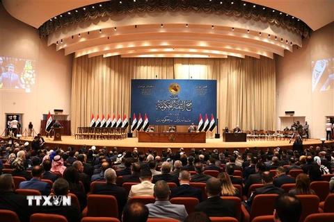 Toàn cảnh một phiên họp của Quốc hội Iraq ở thủ đô Baghdad. (Nguồn: AFP/TTXVN) 