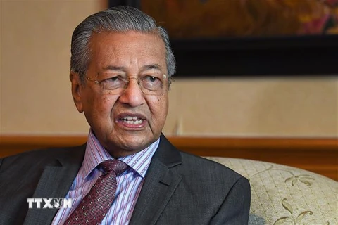Thủ tướng tạm quyền Malaysia Mahathir Mohamad. (Nguồn: AFP/TTXVN) 
