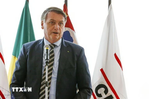 Tổng thống Brazil Jair Bolsonaro. (Nguồn: AFP/TTXVN) 