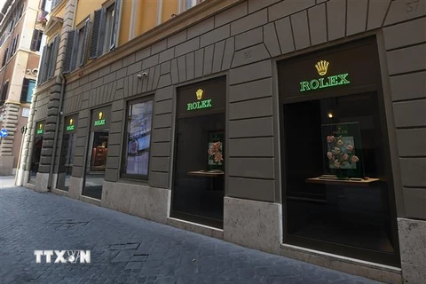 Một cửa hàng tại Rome, Italy, đóng cửa ngày 12/3/2020, trong bối cảnh dịch COVID-19 lan rộng. (Nguồn: THX/TTXVN) 
