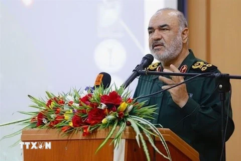 Tư lệnh Lực lượng Vệ binh Cách mạng Hồi giáo Iran (IRGC) Hossein Salami. (Nguồn: IRNA/TTXVN) 