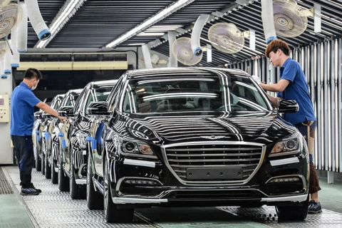 Các nhà sản xuất ôtô Hàn Quốc phụ thuộc rất nhiều vào Trung Quốc về nguồn cung phụ tùng như dây đeo an toàn, vô lăng và túi khí. (Nguồn: Hyundai Motor) 