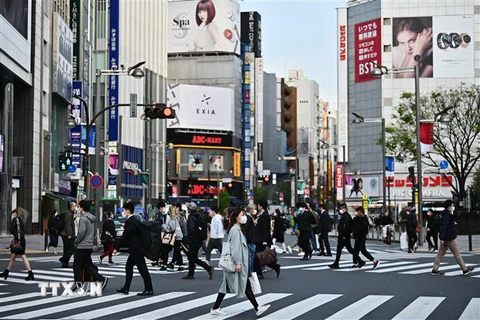 Quang cảnh đường phố tại Tokyo, Nhật Bản ngày 7/4/2020 trong bối cảnh dịch COVID-19 lan rộng. (Nguồn: AFP/TTXVN) 