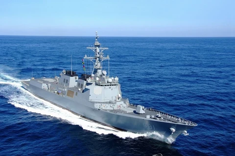 Một tàu khu trục của Hàn Quốc. (Nguồn: Yonhap News) 