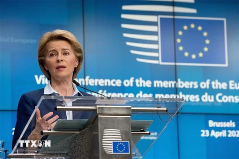 Chủ tịch Ủy ban châu Âu (EC) Ursula von der Leyen. (Nguồn: THX/TTXVN) 