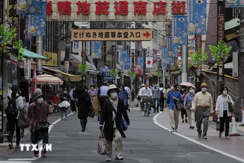 Quang cảnh đường phố tại Tokyo, Nhật Bản ngày 12/5/2020. (Nguồn: AFP/TTXVN) 