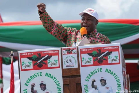 Ông Evariste Ndayishimiye đã giành chiến thắng trong cuộc bầu cử tổng thống diễn ra vào tuần trước với 68,72% số phiếu bầu. (Nguồn: dw.com) 