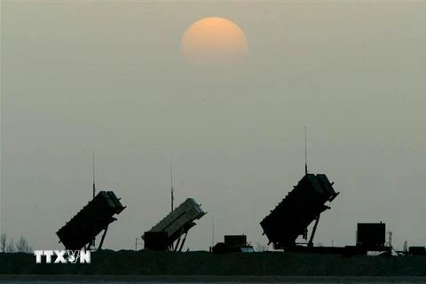 Hệ thống phòng thủ tên lửa Patriot của Mỹ. (Nguồn: AFP/TTXVN) 