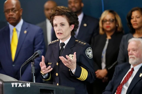 Bà Erika Shields, cảnh sát trưởng thành phố Atlanta. (Nguồn: AP) 