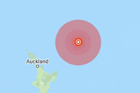 Vị trí xảy ra động đất. (Nguồn: earthquake.usgs.gov) 