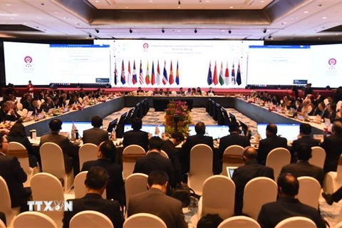 Một hội nghị cấp bộ trưởng về Hiệp định Đối tác kinh tế toàn diện khu vực (RCEP) đã diễn ra tại Thái Lan. (Ảnh: Lý Hữu Kiên/TTXVN) 