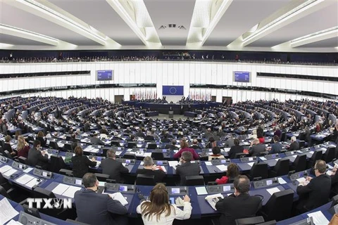 Toàn cảnh một phiên họp của Nghị viện châu Âu tại Strasbourg, Pháp. (Nguồn: EPA/TTXVN) 