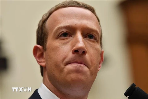 Ông chủ Facebook Mark Zuckerberg. (Nguồn: AFP/TTXVN) 