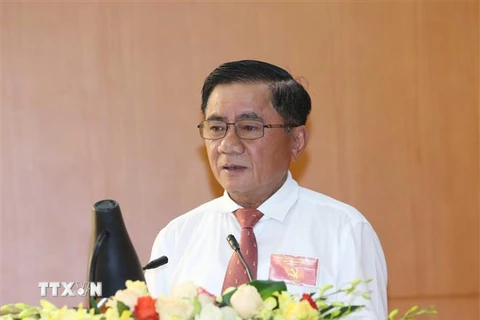 Ông Trần Cẩm Tú, Bí thư Trung ương Đảng, Chủ nhiệm Uỷ ban Kiểm tra Trung ương. (Ảnh: Phương Hoa/TTXVN) 