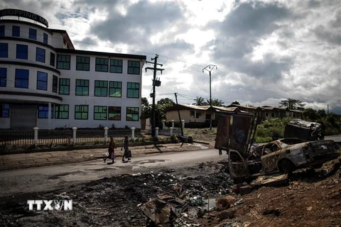 Hiện trường một vụ tấn công ở Cameroon. (Nguồn: AFP/TTXVN) 
