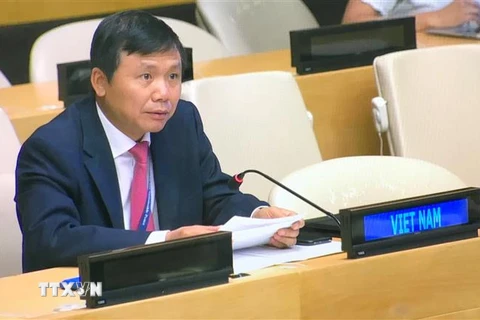 Đại sứ Đặng Đình Quý, Trưởng phái đoàn đại diện thường trực Việt Nam tại Liên hợp quốc. (Nguồn: TTXVN) 