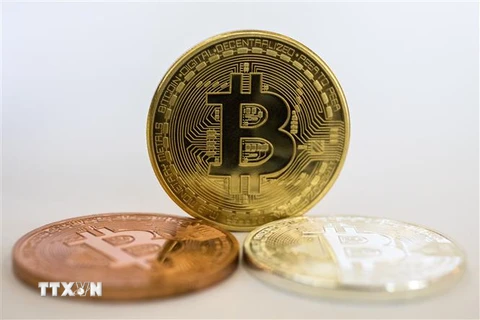 Đồng tiền kỹ thuật số bitcoin. (Nguồn: AFP/TTXVN) 