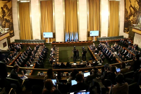 Quang cảnh một phiên họp về Syria do Liên hợp quốc bảo trợ (Nguồn: Haaretz) 