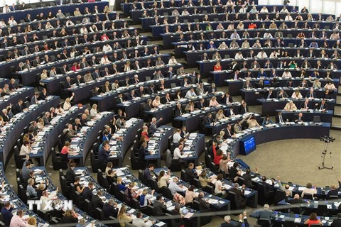Toàn cảnh một phiên họp của Nghị viện châu Âu ở Strasbourg, Pháp. (Nguồn: EPA/TTXVN) 