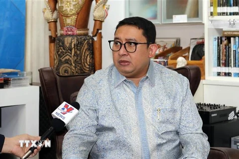 Chủ nhiệm Ủy ban Hợp tác liên Nghị viện thuộc Hạ viện Indonesia Fadli Zon. (Ảnh: Đình Chiến/TTXVN) 