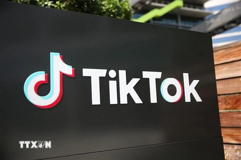 Biểu tượng TikTok. (Nguồn: AFP/TTXVN) 