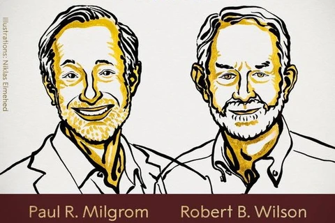 ​Hai nhà kinh tế Mỹ Paul. R.Milgrom và Robert B.Winson. (Nguồn: thehindu.com) 
