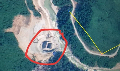 Hiện trường khu vực thủy điện được chụp qua Google Maps. (Nguồn: baothuathienhue.vn) 