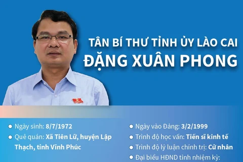 [Infographics] Tân Bí thư Tỉnh ủy Lào Cai Đặng Xuân Phong