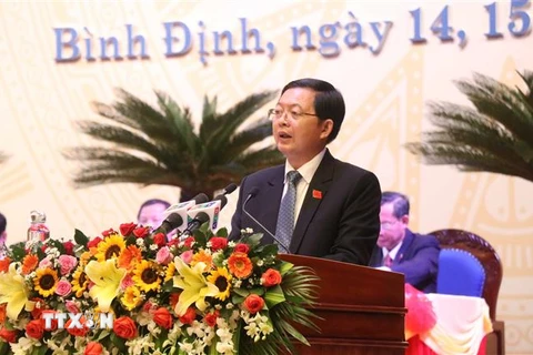 Ông Hồ Quốc Dũng được bầu làm Bí thư Tỉnh ủy Bình Định. (Nguồn: TTXVN) 