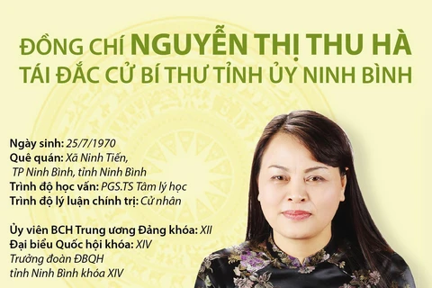 [Infographics] Bí thư Tỉnh ủy Ninh Bình Nguyễn Thị Thu Hà