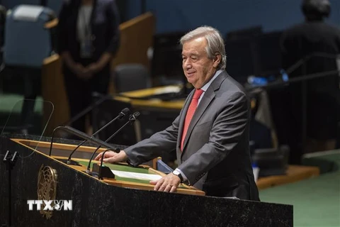 Tổng thư ký Liên hợp quốc, ông Antonio Guterres. (Nguồn: Hữu Thanh/TTXVN) 