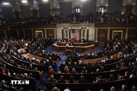 Toàn cảnh một phiên họp Quốc hội Mỹ tại Washington, DC. (Nguồn: AFP/TTXVN) 