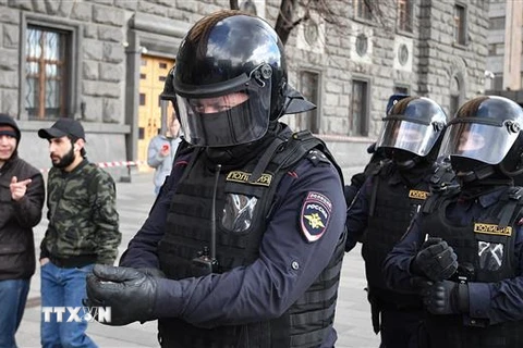 Cảnh sát Nga. (Nguồn: AFP/TTXVN) 