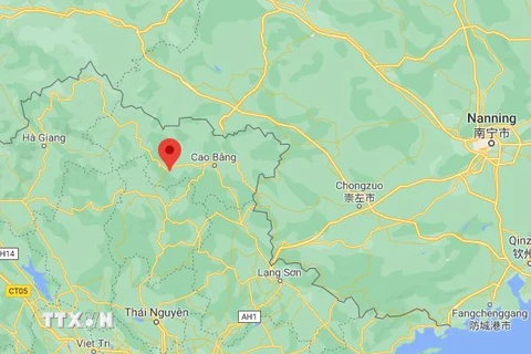 Vụ việc xảy ra tại huyện Nguyên Bình, tỉnh Cao Bằng. (Nguồn: Google Maps) 