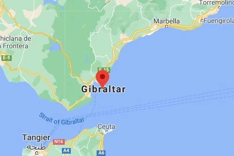 ​Vùng lãnh thổ Gibraltar. (Nguồn: Google Maps) 