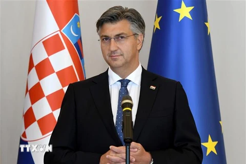 Thủ tướng Croatia Andrej Plenkovic. (Nguồn: AFP/TTXVN) 