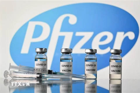 Vắcxin ngừa COVID-19 của công ty Pfizer. (Nguồn: AFP/TTXVN) 