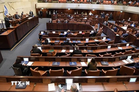 Toàn cảnh một phiên họp Quốc hội Israel tại Jerusalem. (Nguồn: AFP/TTXVN) 