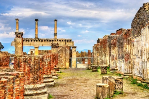 Cửa hàng được phát hiện tại Regio V của khu vực khảo cổ Pompeii. (Nguồn: tribuneindia.com) 