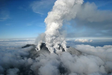 Núi lửa Otake. (Nguồn: EPA) 