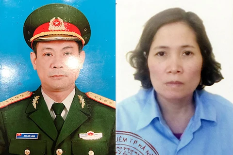 Bị can Hoa Hữu Long và vợ là Cao Thị Kim Loan. (Nguồn: tuoitre.vn) 