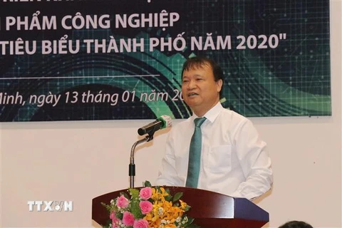 Thứ trưởng Bộ Công Thương Đỗ Thắng Hải phát biểu tại Hội nghị. (Ảnh: Thanh Vũ/TTXVN) 